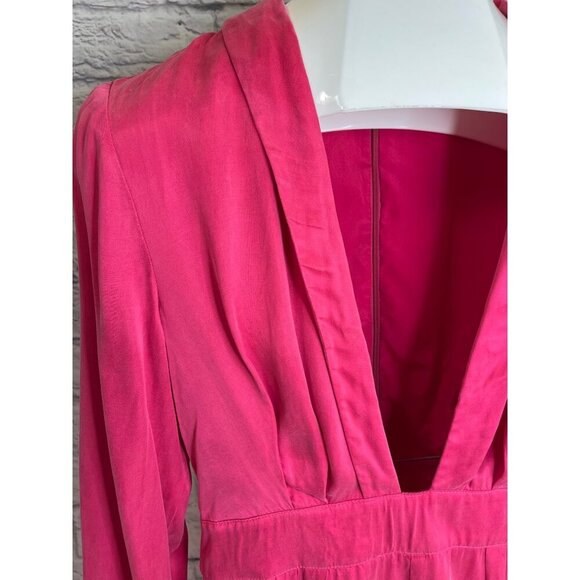 Lovers + Friends Tosh Hot Pink Romper Shorts One Piece Size SMALL Ladies - Picture 4 of 9